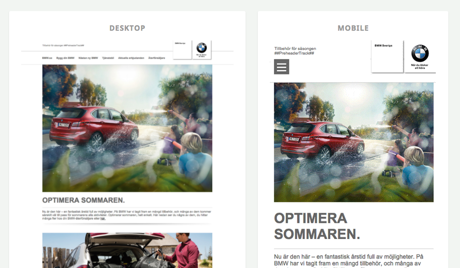 APSIS Email Design Gallery: BMW Sverige APSIS Email Design Gallery: BMW Sverige