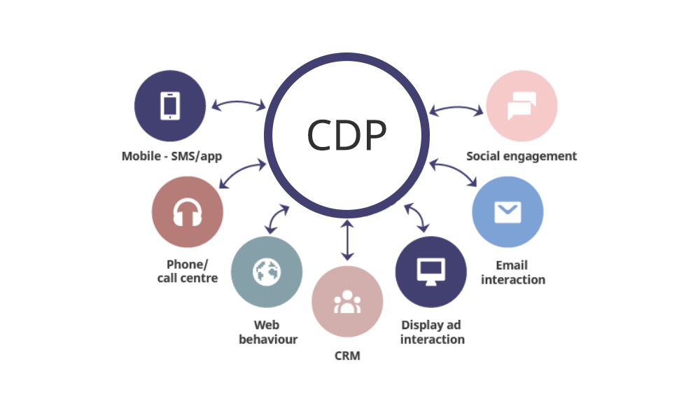 Illustration of data collection through a CDP