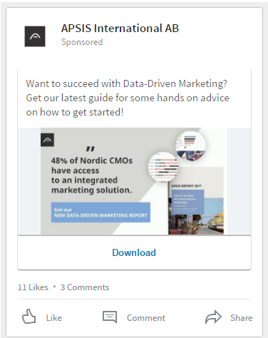 Push paid campaign on LinkedIn