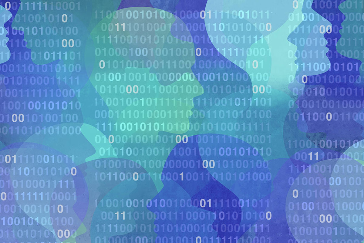 Faces and binary numbers