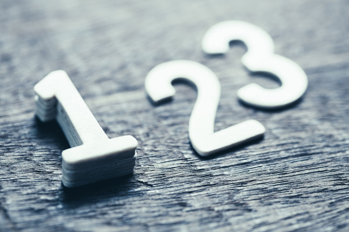 Lead scoring numbers on a wooden table
