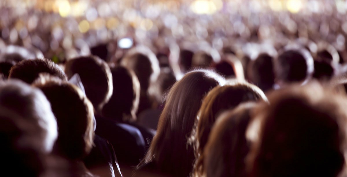 People standing in a crowd