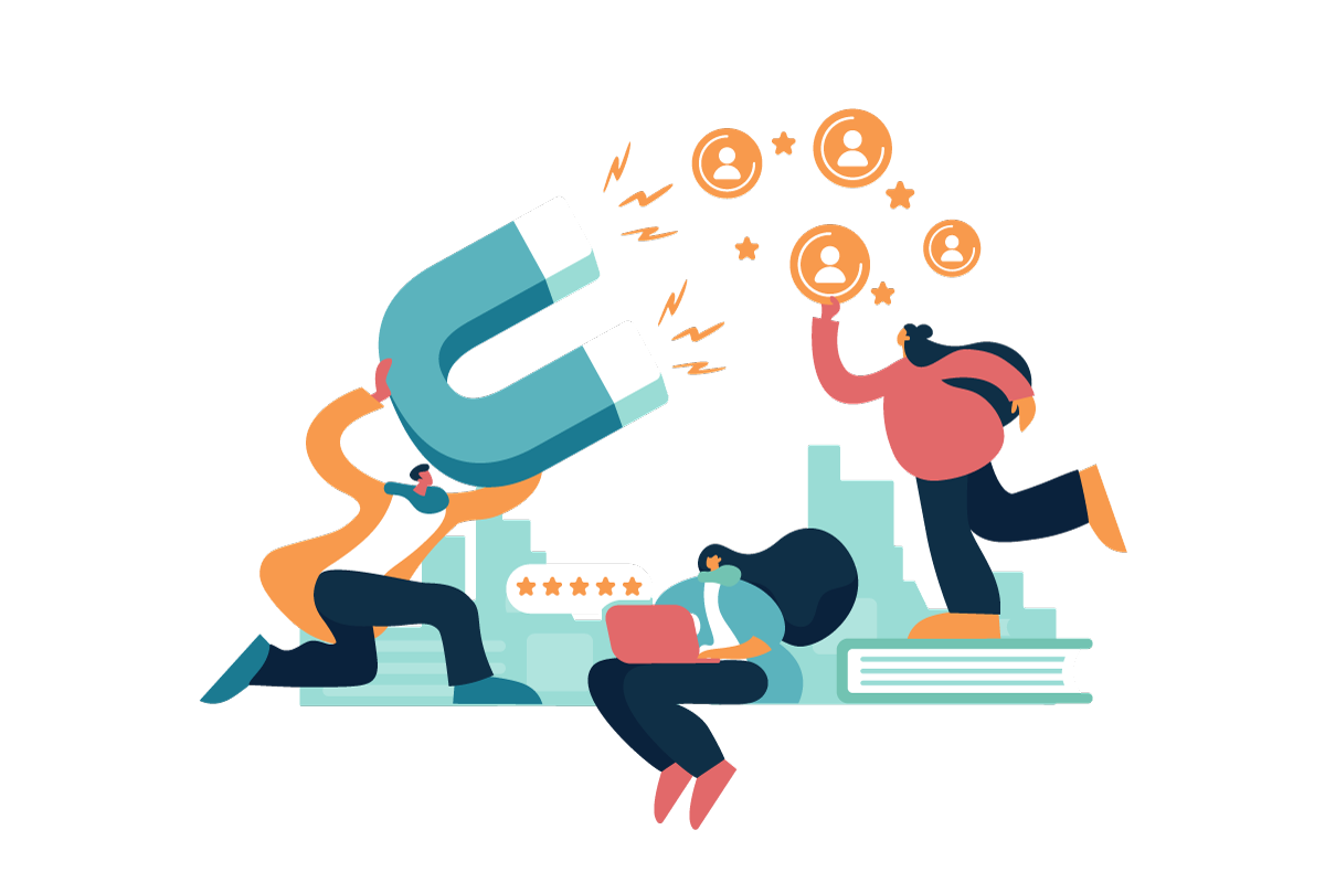 Illustration av retention marketing