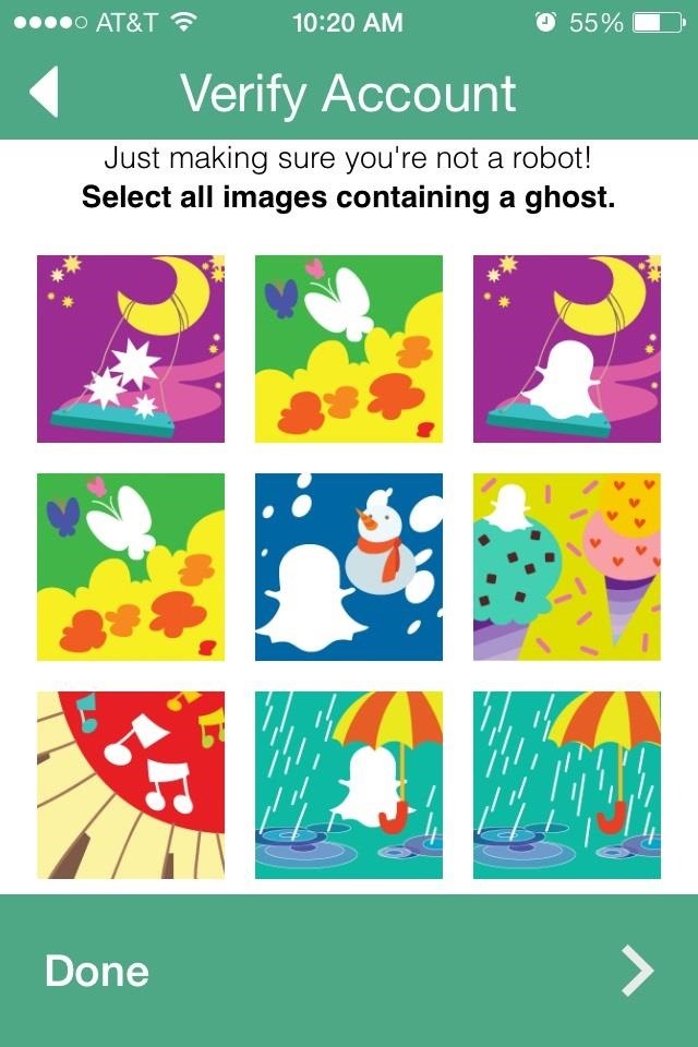Snapchat säkerhetslösning