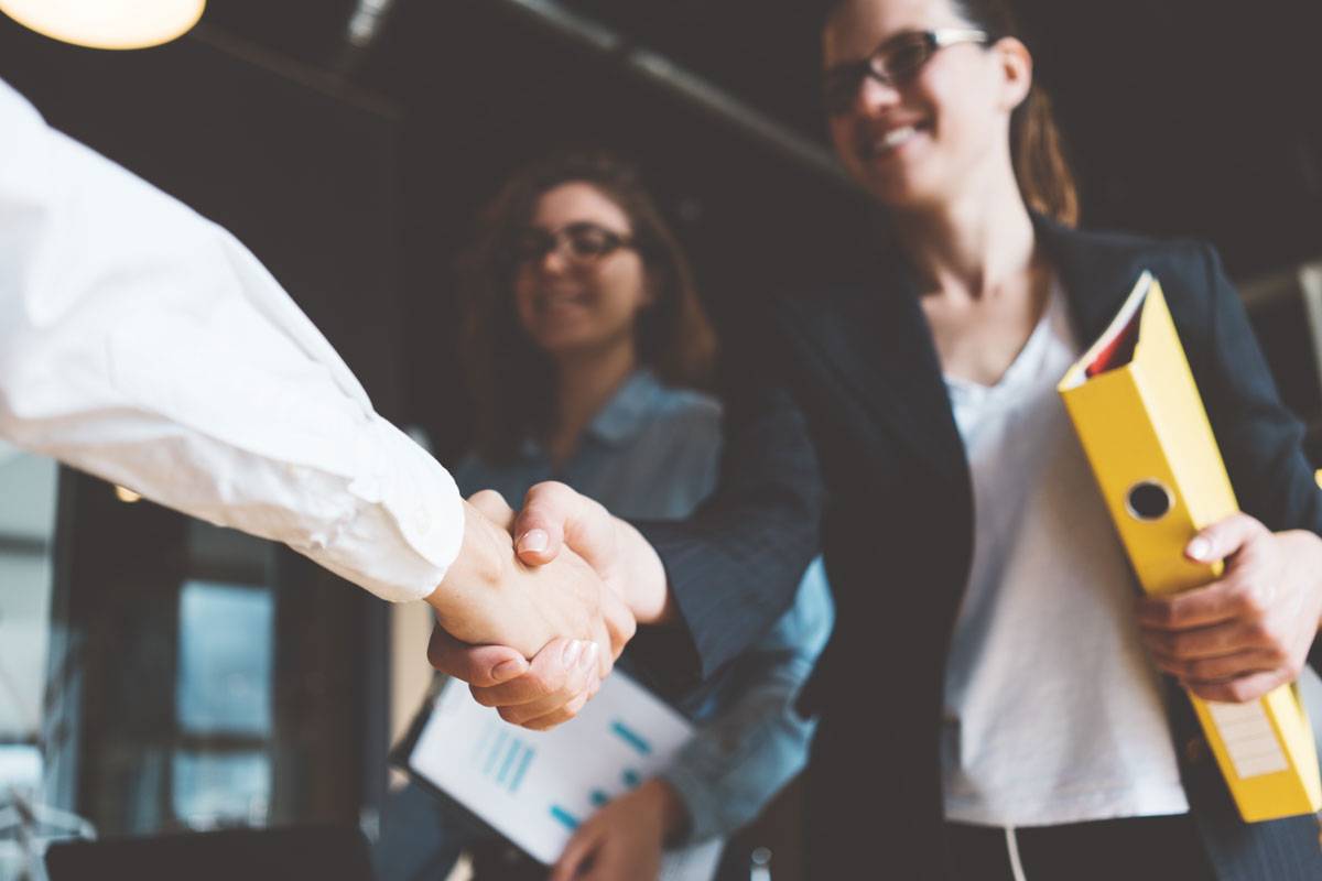 Business handshake