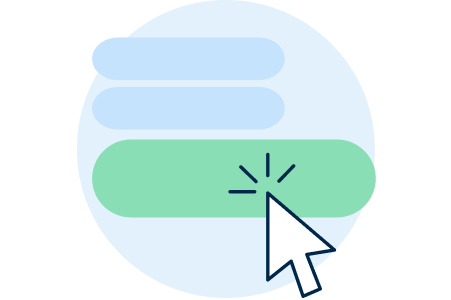 Icon of an arrow click