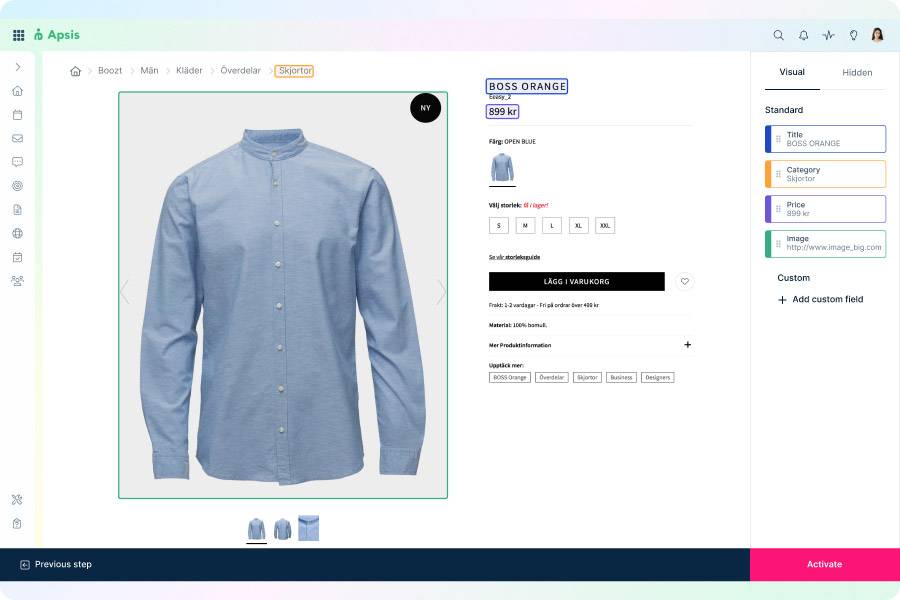 Apsis One track and collect behavioural data from your website visitors.